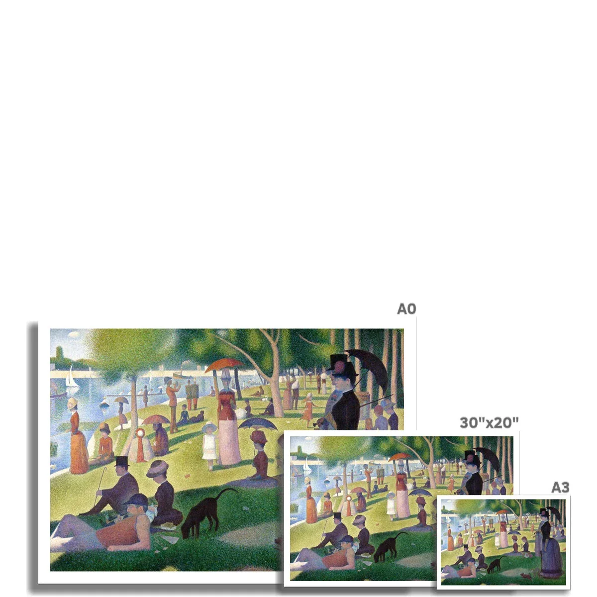 'A Sunday on La Grande Jatte', by Georges Seurat. Open Edition Fine Art Print. Art Gallery Historic Art - Image 3