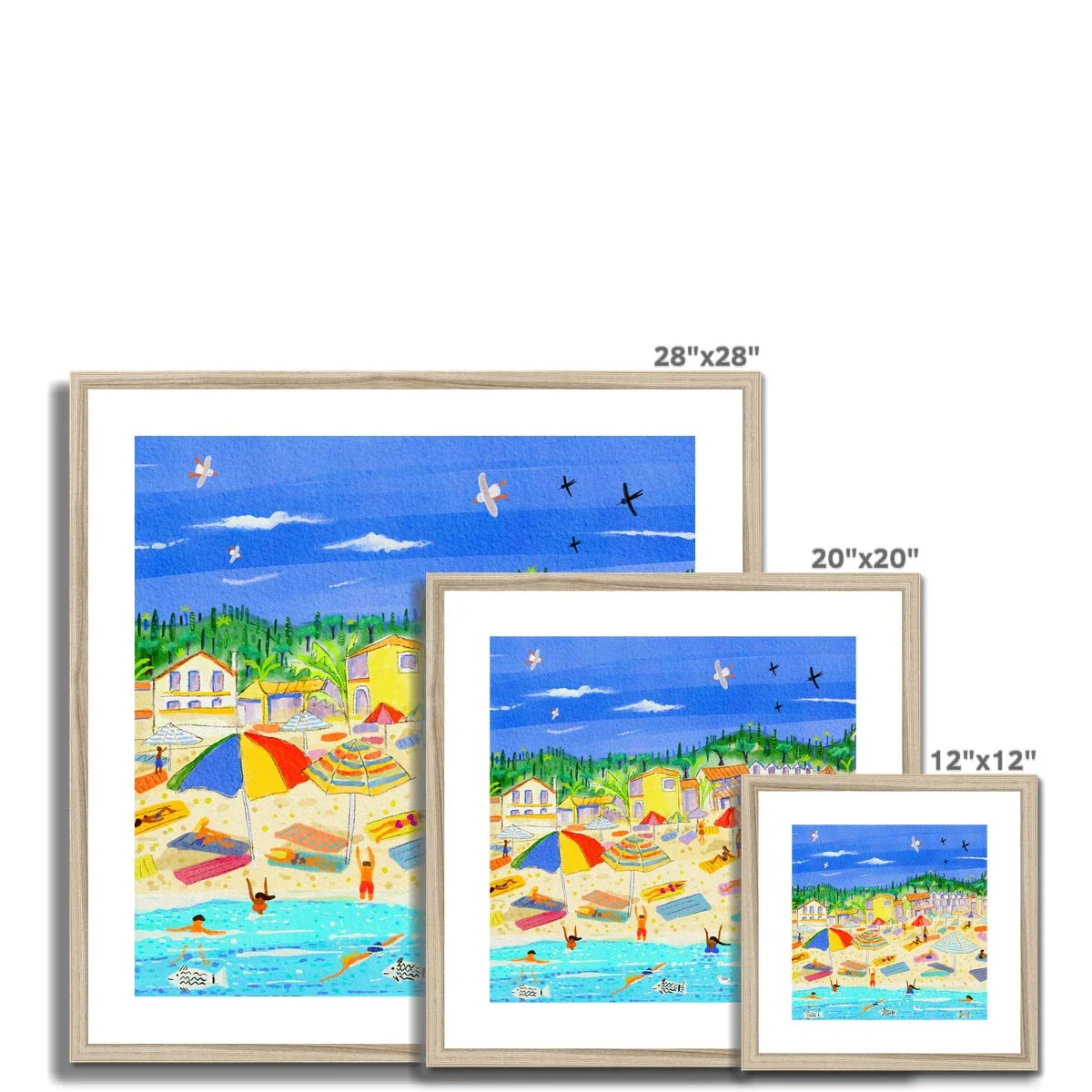 John Dyer Greece Artwork. Framed Open Edition Art Print. 'Sun-Kissed Shores of Agios Gordios Beach, Corfu, Greece'. Greek Art Gallery - Image 12