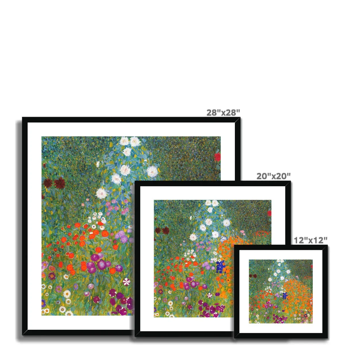 Gustav Klimt Framed Open Edition Art Print. 'Bauerngarten' (Cottage Garden). Art Gallery Historic Art - Image 5