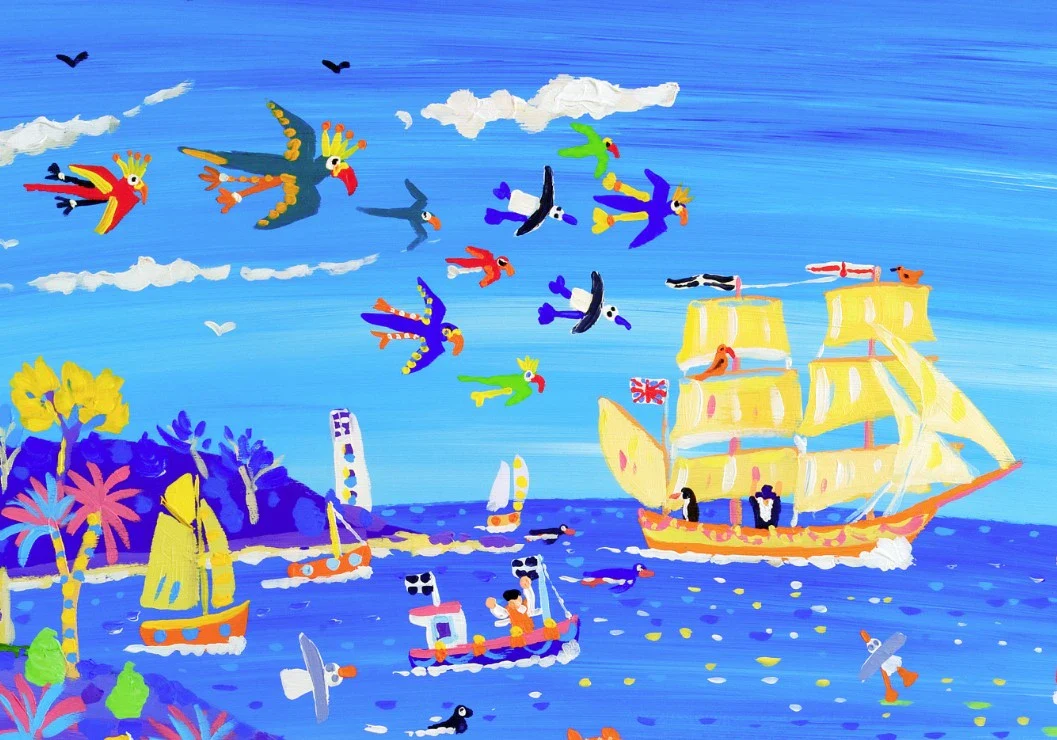 Limited Edition Print. 'Beagle in the Bay, Falmouth' by Cornish Artist John Dyer. Cornwall Art Gallery Print. Animal Art Prints - Image 6