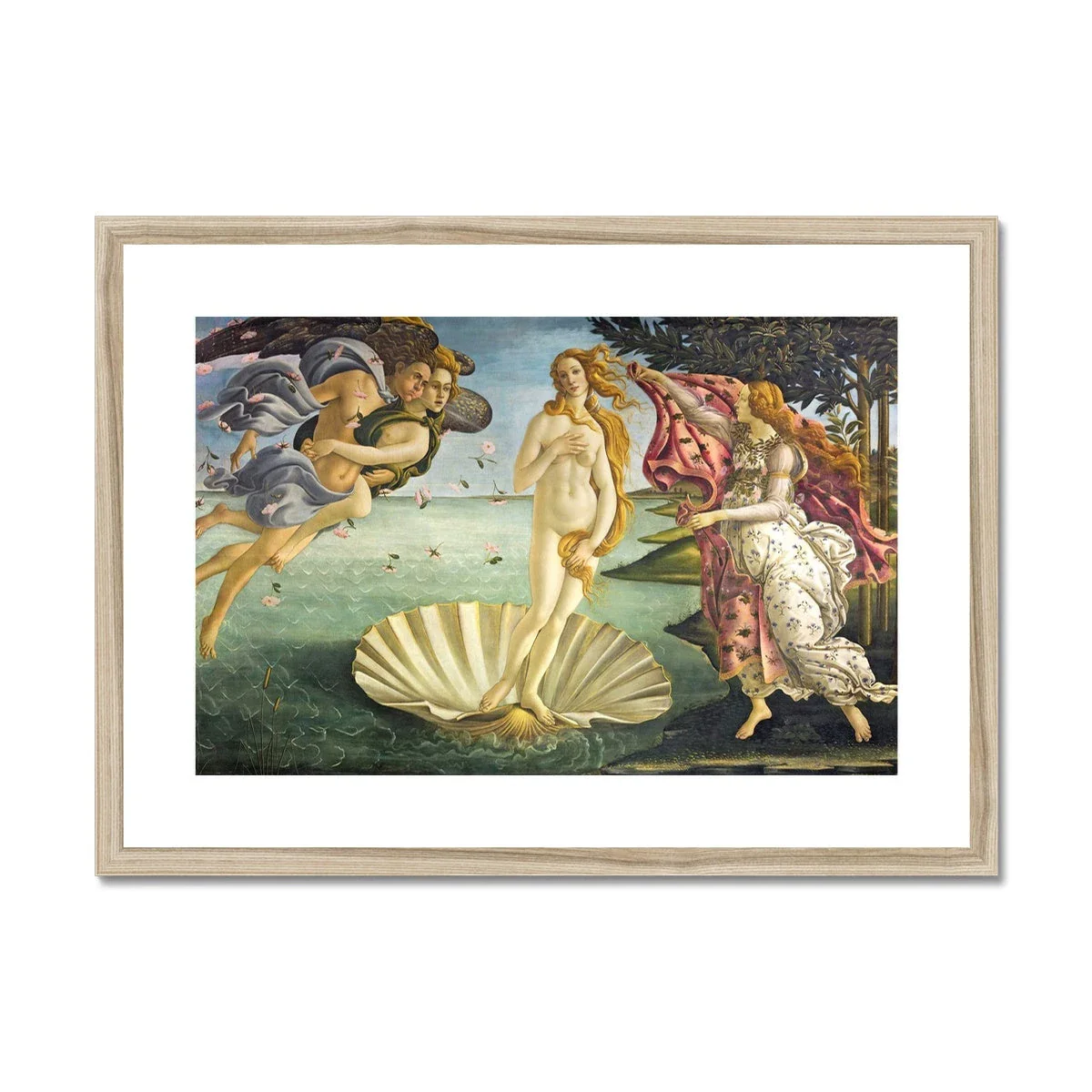 'Birth of Venus'  by Sandro Botticelli. Framed Open Edition Fine Art Print. Historic Art - Image 3