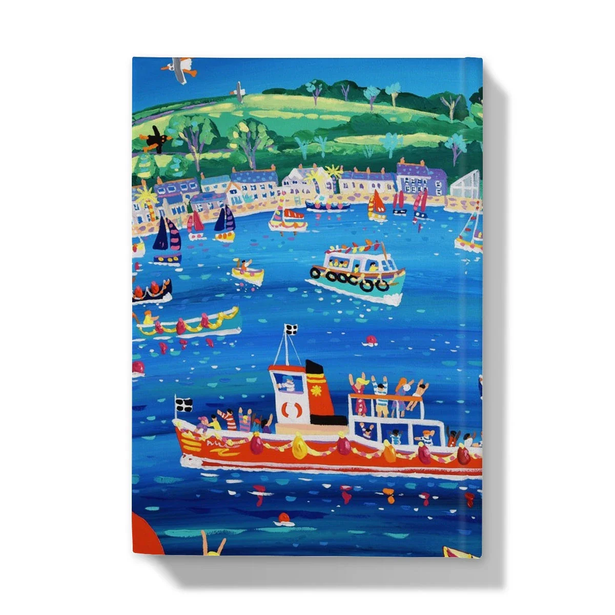 John Dyer Art Hardback Notebook Journal. Blue sky and Ferry Boats, Greenbank, Falmouth - Image 11