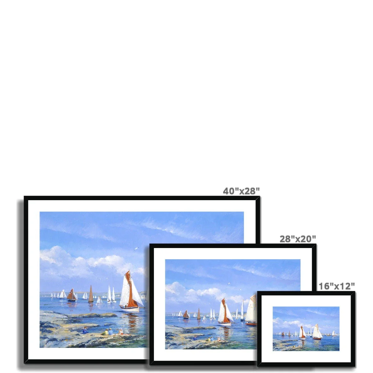 Ted Dyer Framed Open Edition Coastal Cornish Fine Art Print. 'Classics III'. Cornwall Art Gallery - Image 5