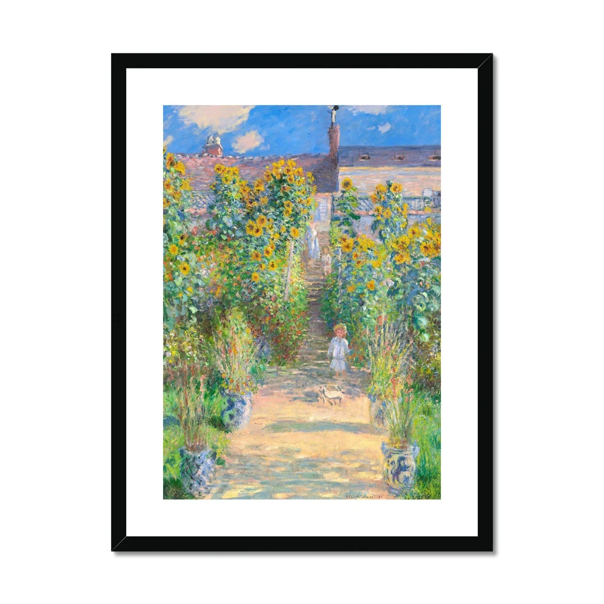 Claude Monet Framed Open Edition Art Print. 'The Artist's Garden at Vétheuil'. Art Gallery Historic Art - Image 2
