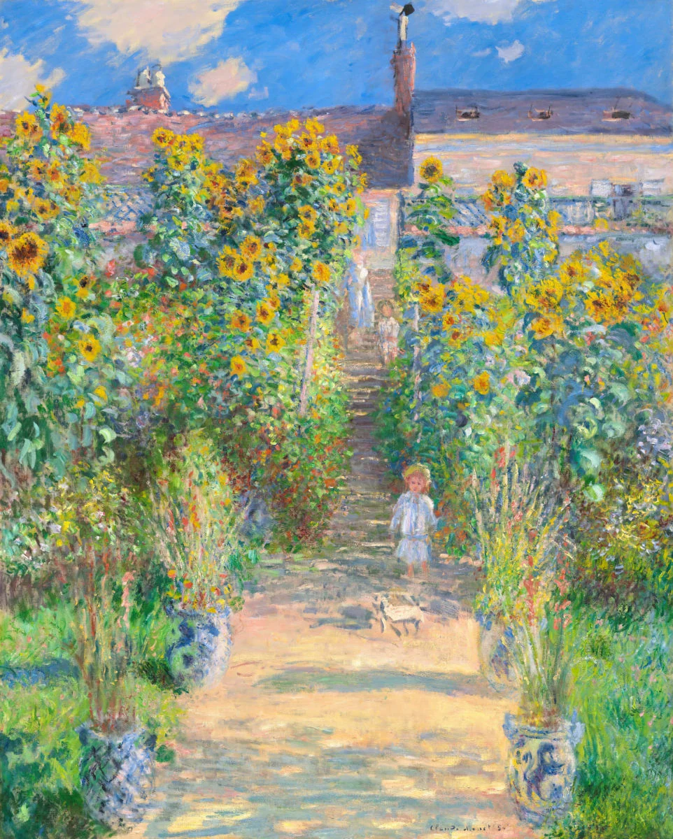 'The Artist's Garden at Vétheuil' by Claude Monet. Open Edition Fine Art Print. Historic Art - Image 4
