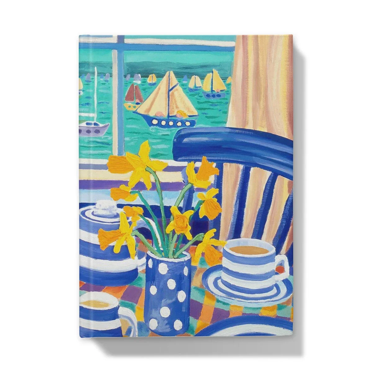 John Dyer Art Hardback Notebook Journal. Cornish Cream Tea with Spring Daffodils - Image 7