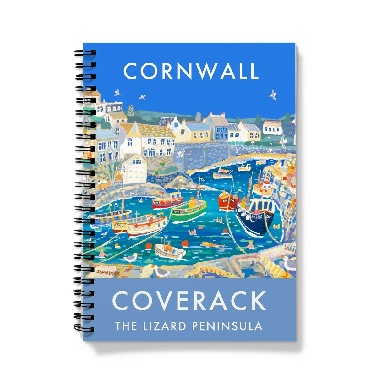 Coverack Harbour Cornwall. Cornish Contemporary Art Notebook by John Dyer - Image 3