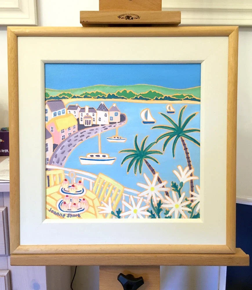 Cup Cakes on the Balcony, St Mawes. Original Oil Painting by Joanne Short - Image 2