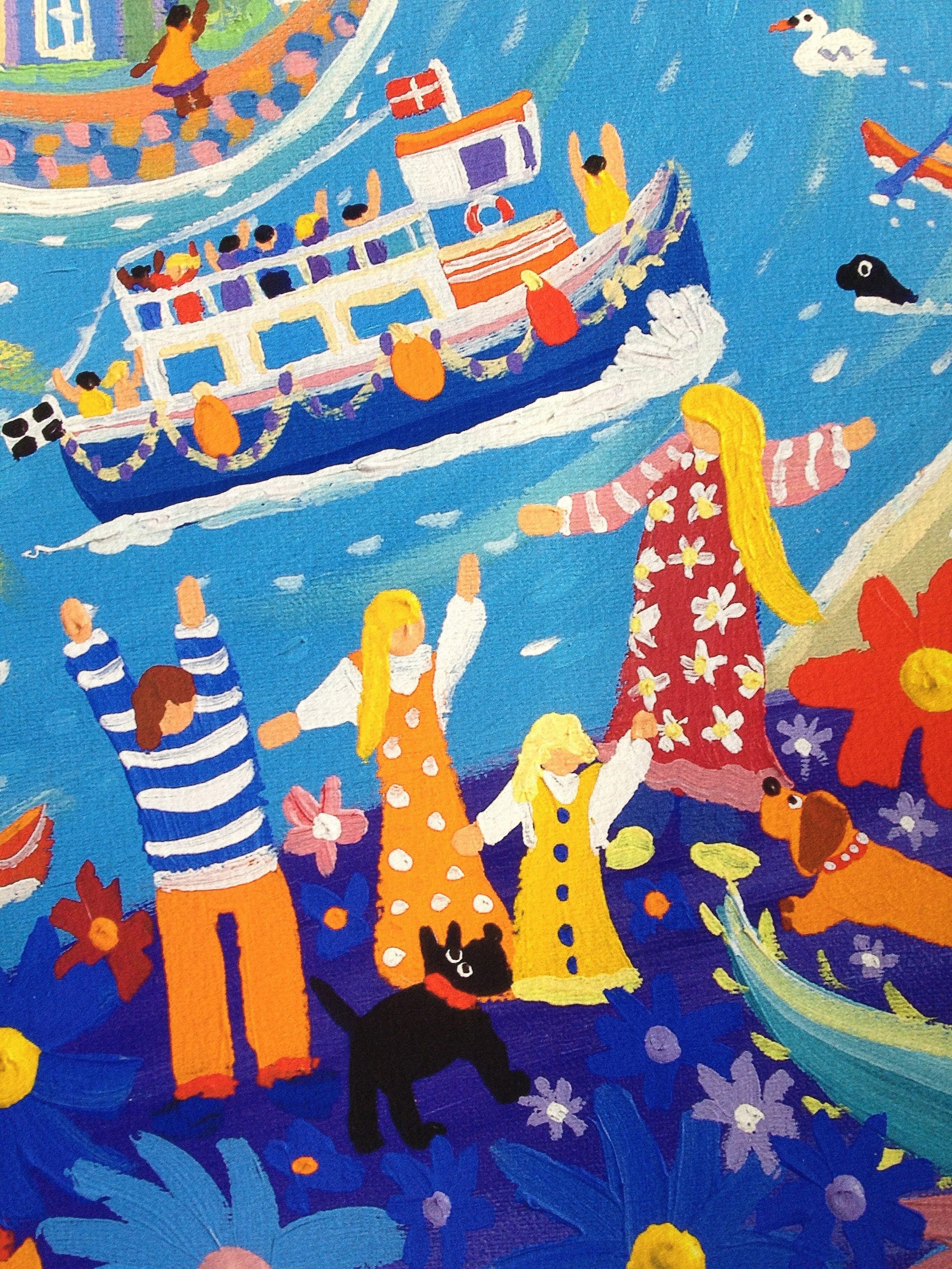 Signed Limited Edition Print by Cornish Artist John Dyer. 'Day trip to Truro'. Cornwall Art Gallery Print - Image 7
