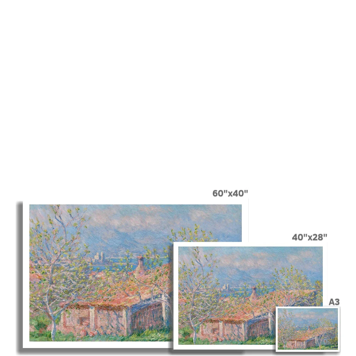 'Gardener's House at Antibes' by Claude Monet. Open Edition Fine Art Print. Historic Art - Image 3