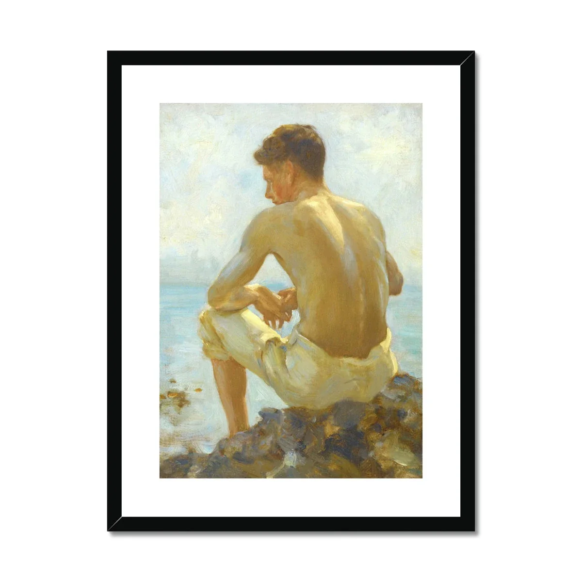A Young Sailor by Henry Scott Tuke. Framed Open Edition Fine Art Print. Historic Art - Image 2