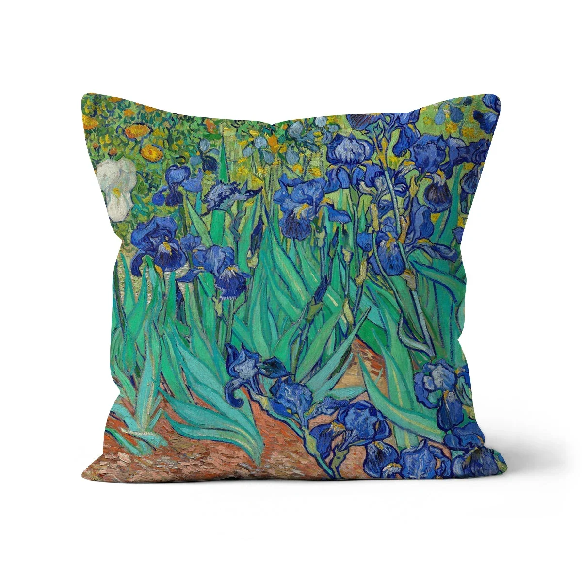 Blue Irises. Classic Art Cushion by Vincent Van Gogh - Image 8