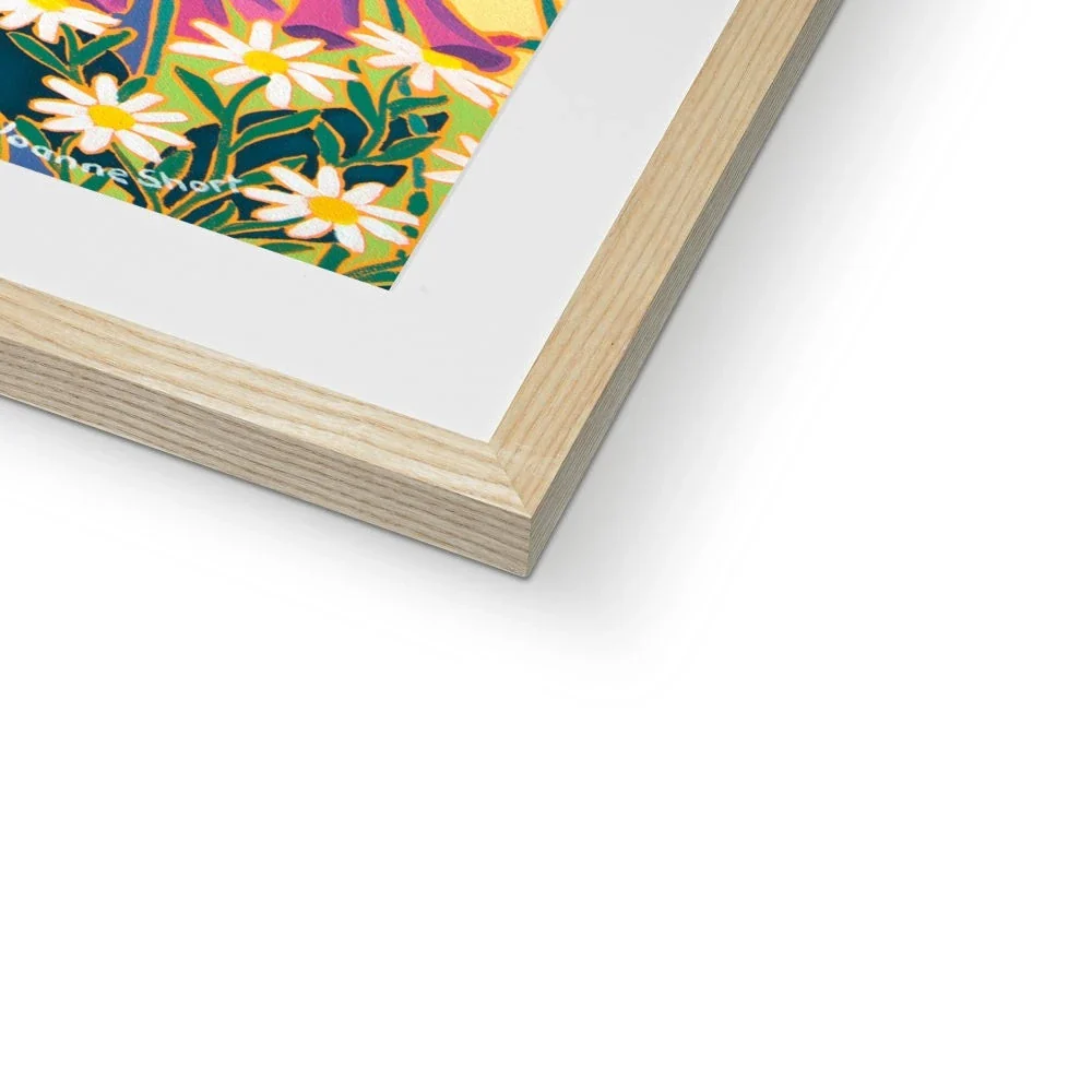 Joanne Short Framed Open Edition Cornish Fine Art Print. 'Spring Flowers at High Tide, St Just in Roseland'. Cornwall Art Gallery - Image 9