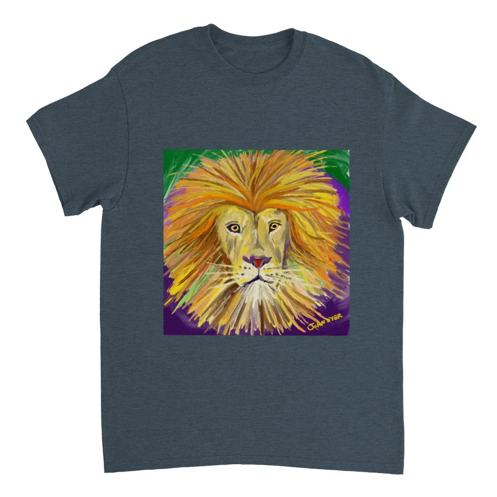 John Dyer Unisex Art T-Shirt. Lion - Image 2