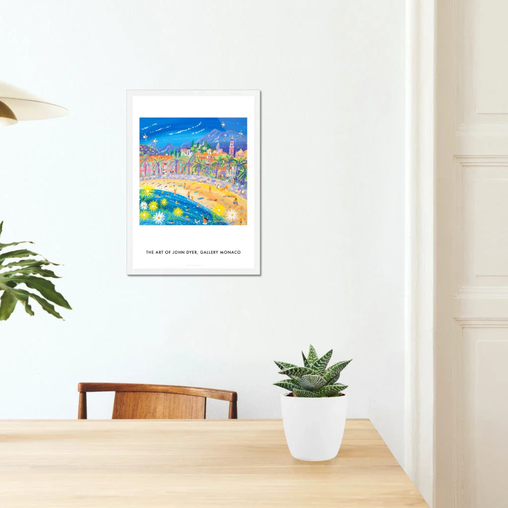 John Dyer Art Poster Print. Gallery Monaco Range. Bathing Babes and Summer Flowers, Menton, France - Image 5