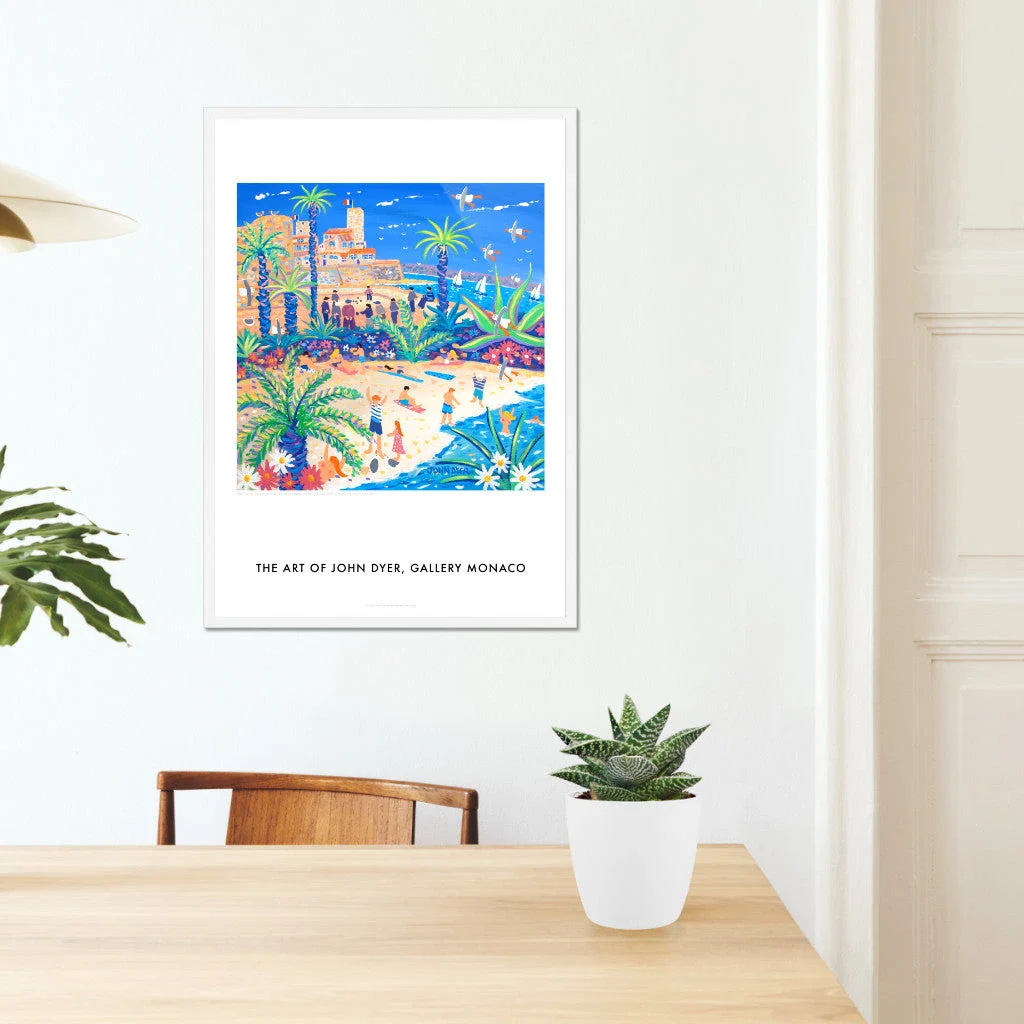 John Dyer Art Poster Print. Gallery Monaco Range. Boules and Babes, Antibes, France - Image 6