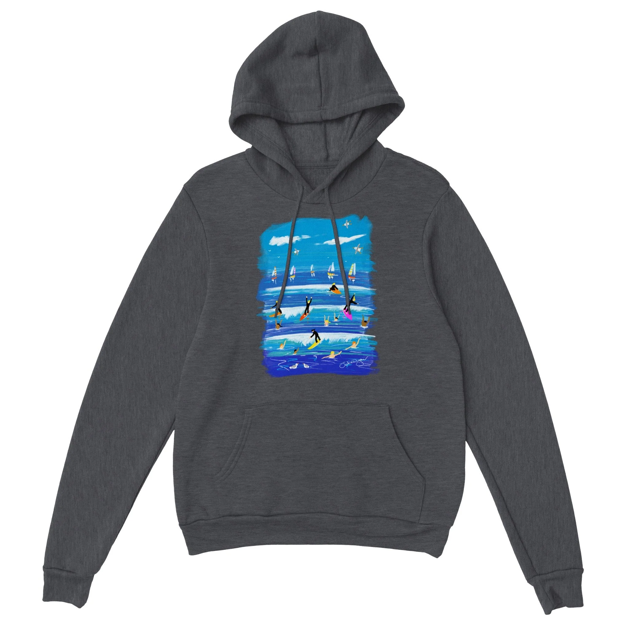 John Dyer Cornish Surf Design Classic Unisex Pullover Hoodie - Image 5