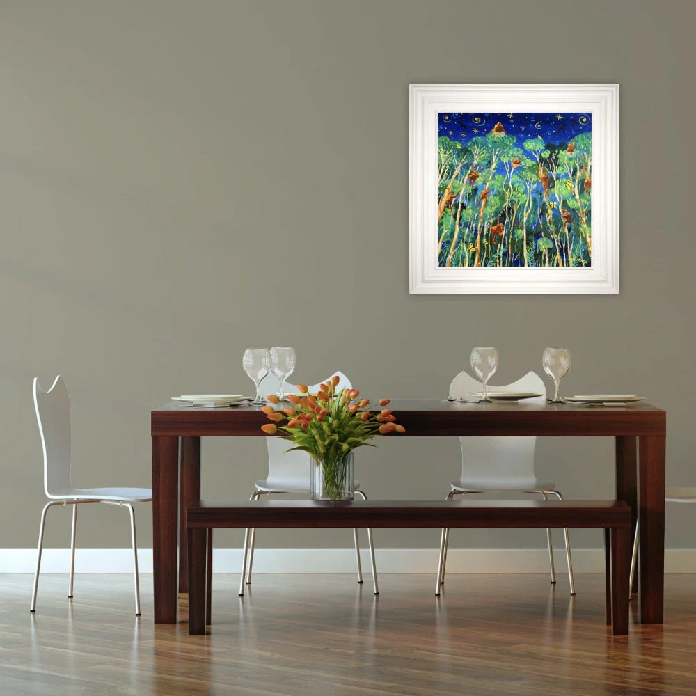 John Dyer Painting. Twilight Orangutans, Borneo - Image 3
