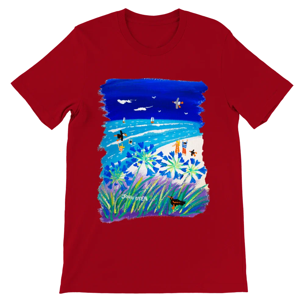 John Dyer Unisex Seaside Art Cornwall T-Shirt. 'Tresco Island'. Cornwall Art Gallery - Image 12