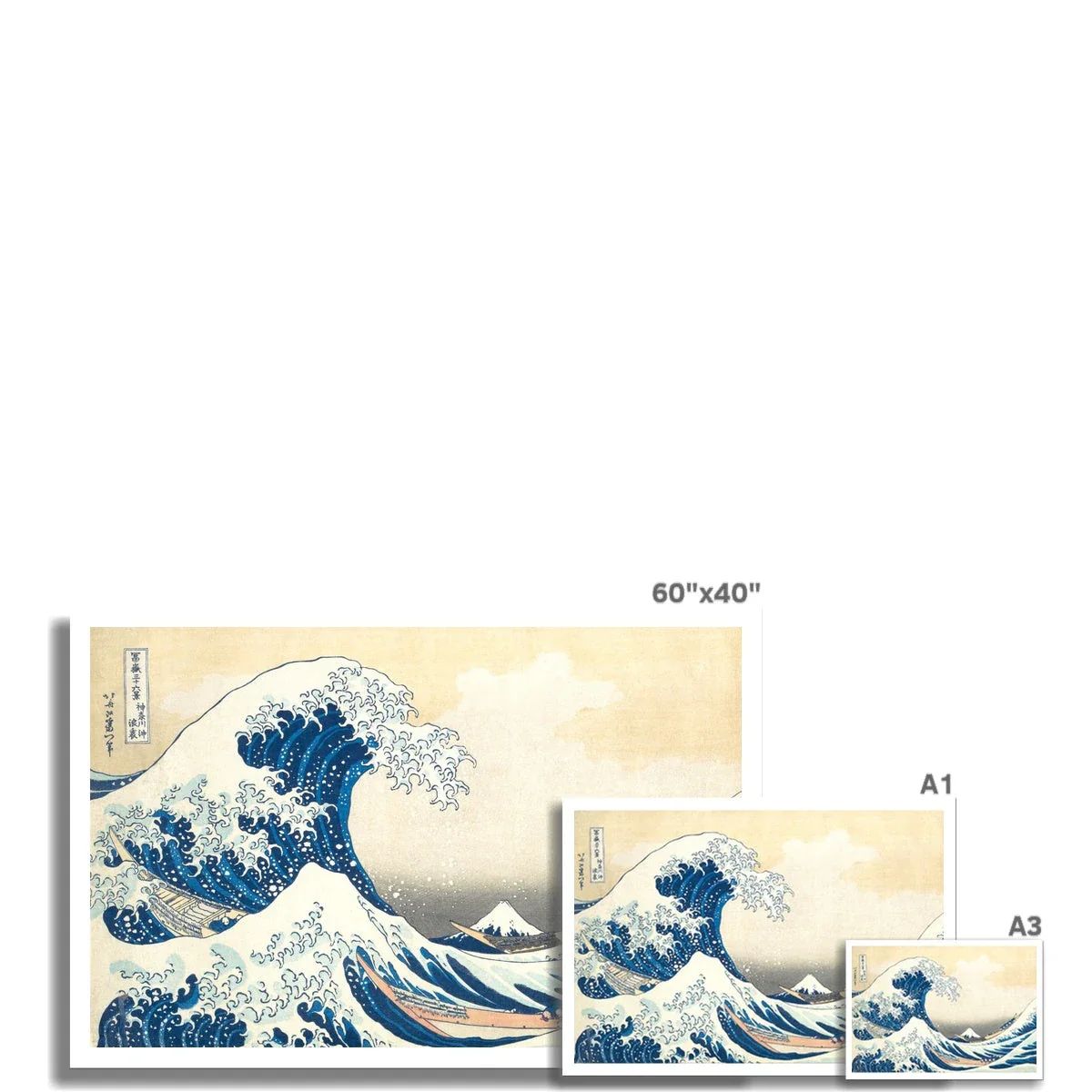 'The Great Wave off Kanagawa' by Katsushika Hokusai. Open Edition Fine Art Print. Historic Art - Image 3