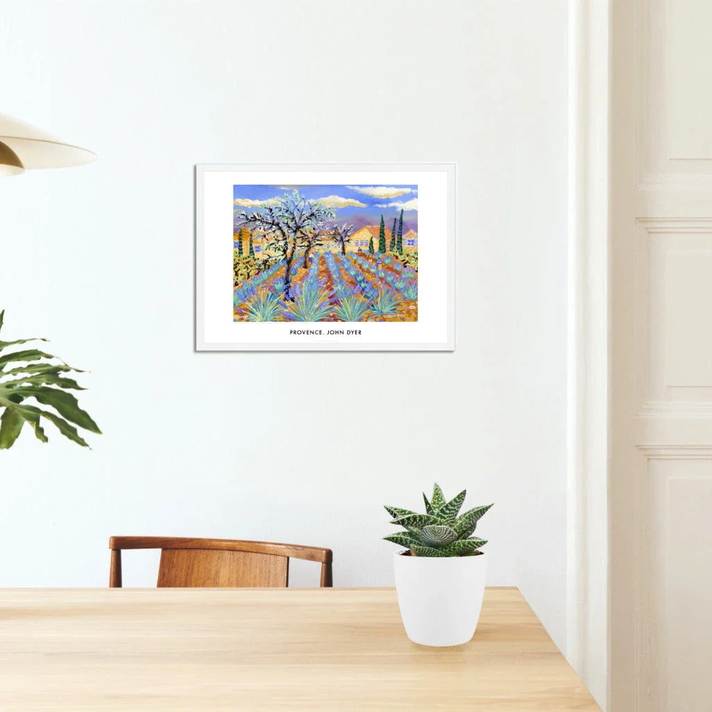 French Wall Art Poster Print featuring Lavender in Provence, France by artist John Dyer. French Art Gallery - Image 5