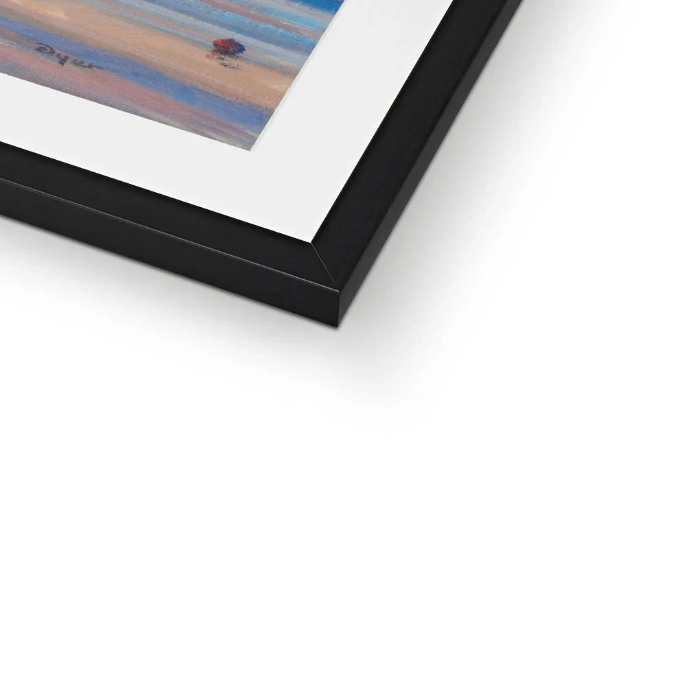 'Lights over the Moorings, Penryn River' by Ted Dyer. Framed Open Edition Coastal Cornish Fine Art Print. - Image 7