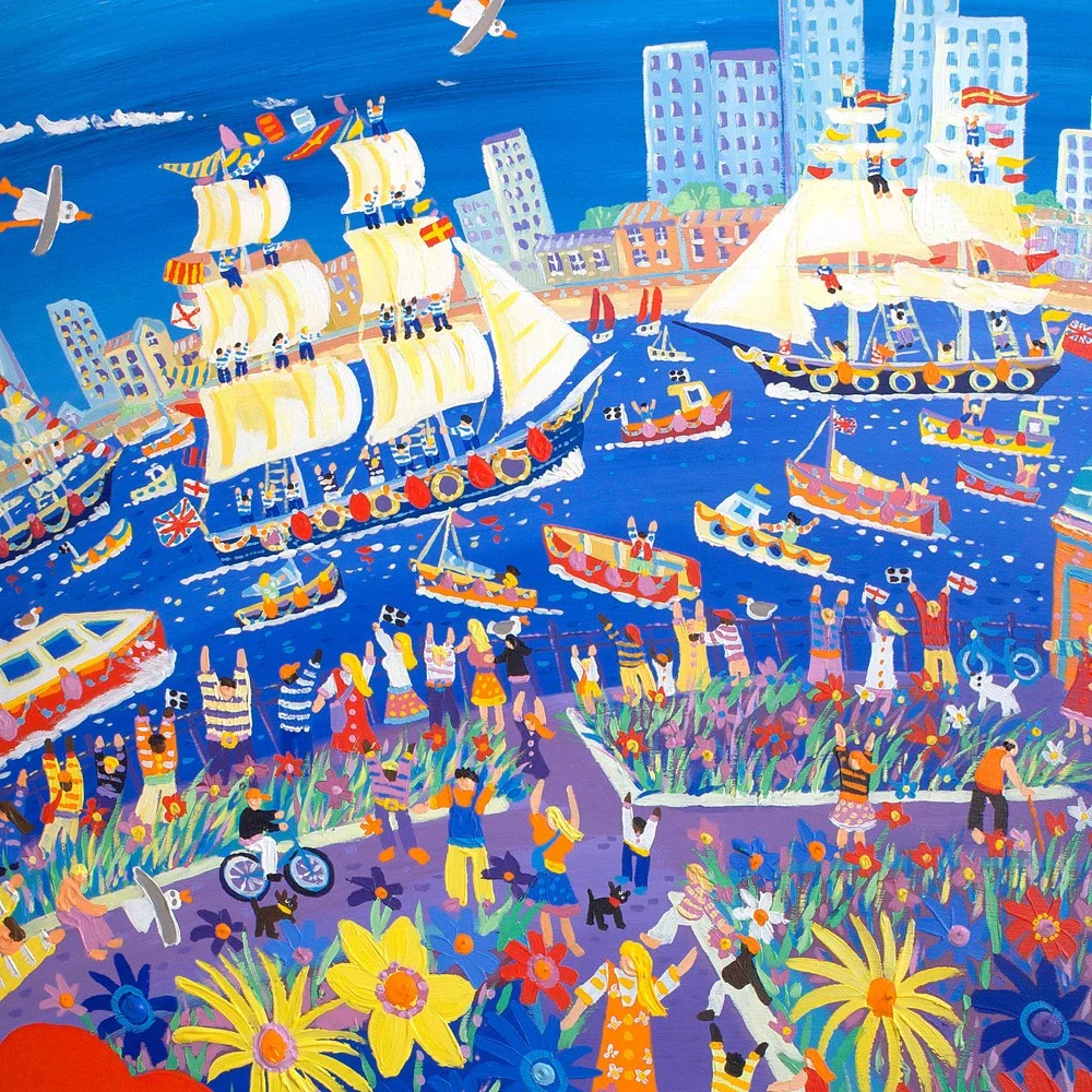 Limited Edition Print by Tall Ships Regatta Artist in Residence John Dyer. Tall Ships & Small Ships, Greenwich Garden, London. - Image 4