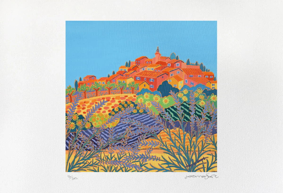Limited Edition French Print by Joanne Short. Summer Sunshine, Roussillon, Provence - Image 3
