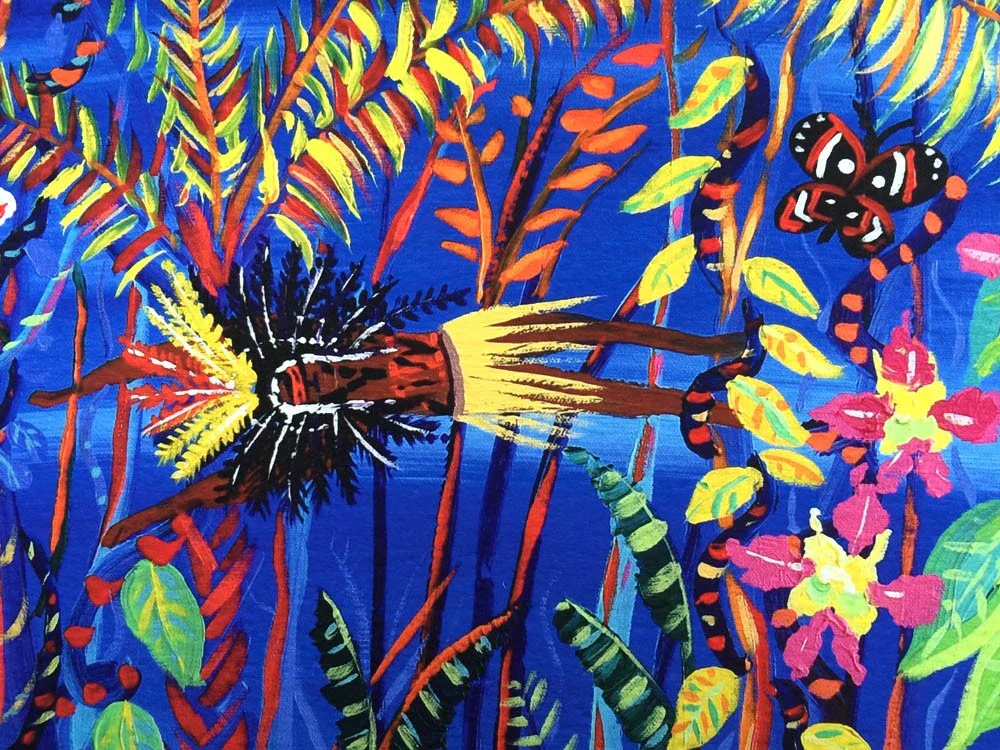 Limited Edition Print by artist John Dyer. The Creation of Ayahuasca in the Amazon Rainforest. Eden Project Artist in Residence - Image 4