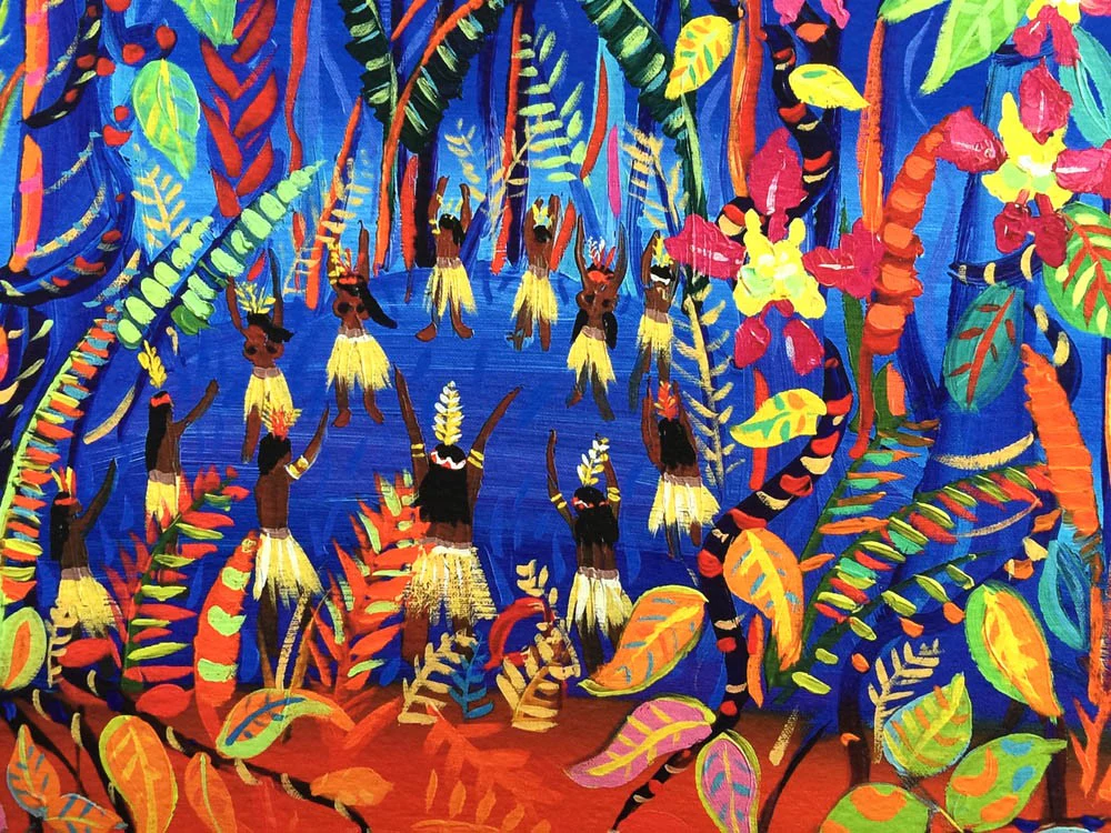 Limited Edition Print by artist John Dyer. The Creation of Ayahuasca in the Amazon Rainforest. Eden Project Artist in Residence - Image 5
