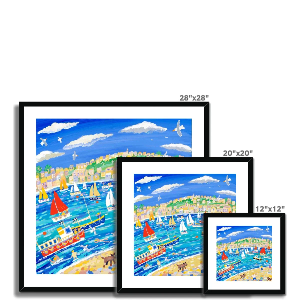 John Dyer Framed Open Edition Cornish Fine Art Print. 'Mad Dogs and Cornishmen'. Cornwall Art Gallery - Image 11