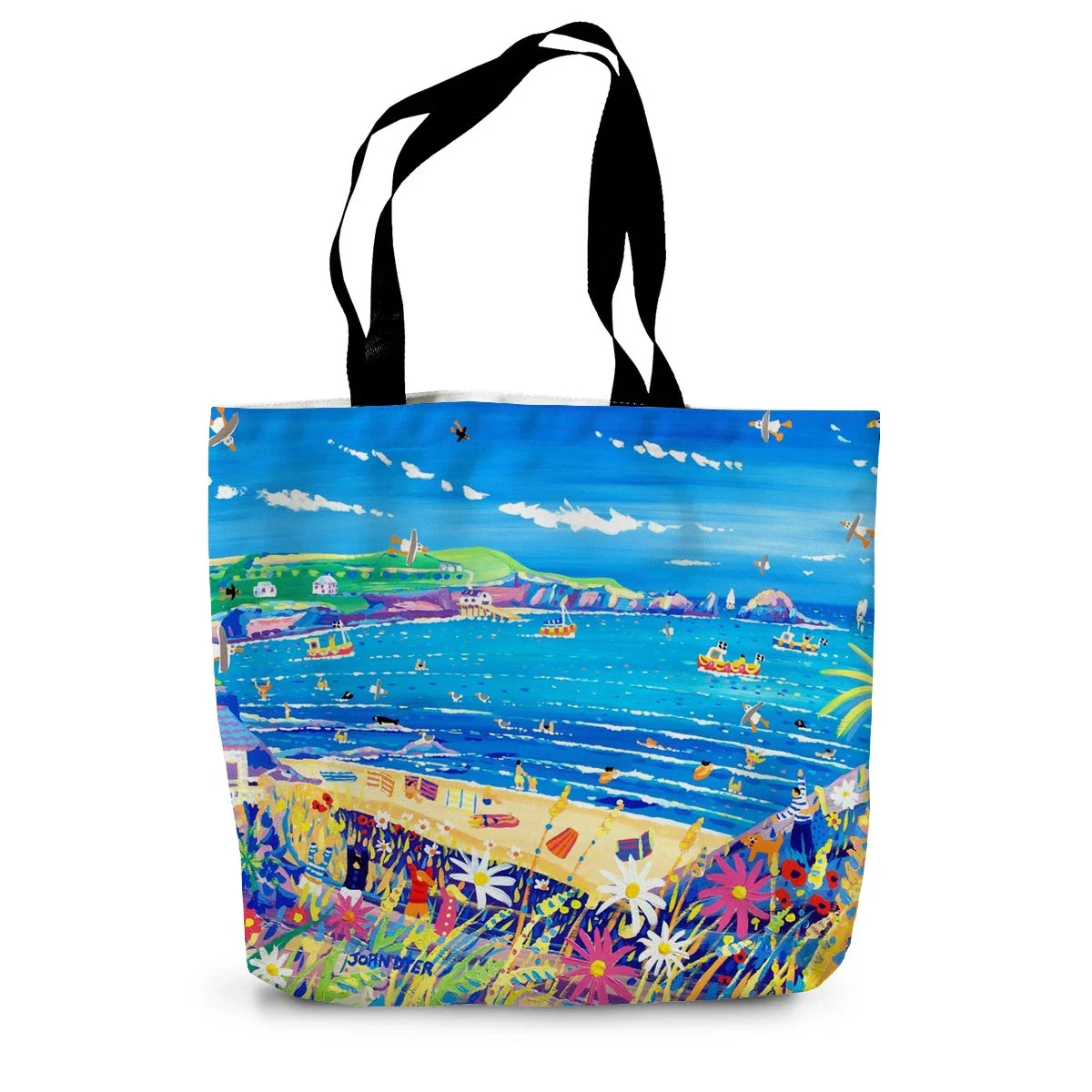 Mother Ivey's Bay Cornwall by John Dyer Canvas Tote Bag - Image 2