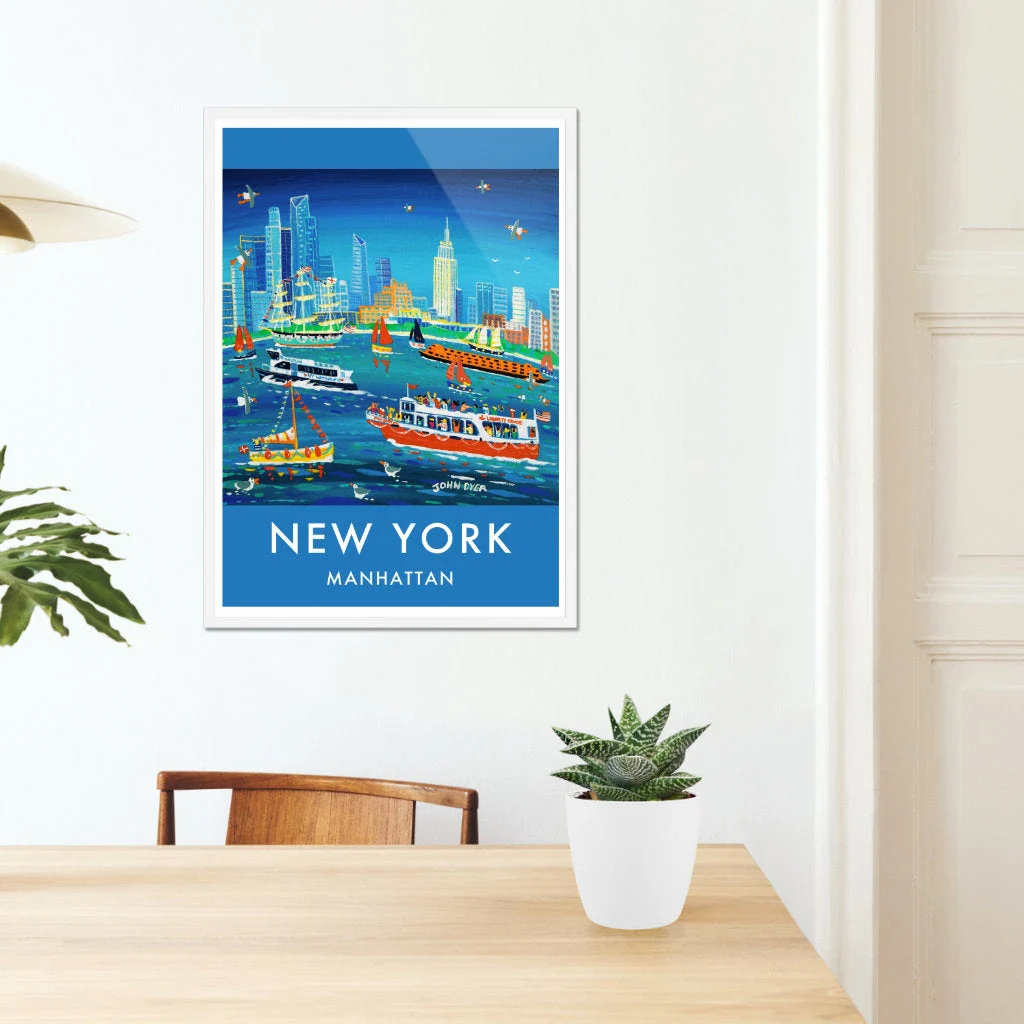 New York City Prints. Manhattan Ferry Boats. Art Posters of New York by John Dyer. Wall Art Gallery NY - Image 6