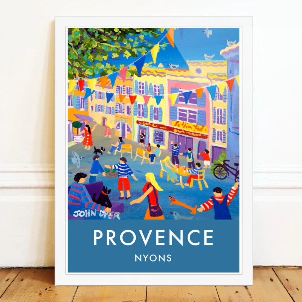 French Wall Art Poster Print by John Dyer. Nyons, Provence. French Art Gallery - Image 2