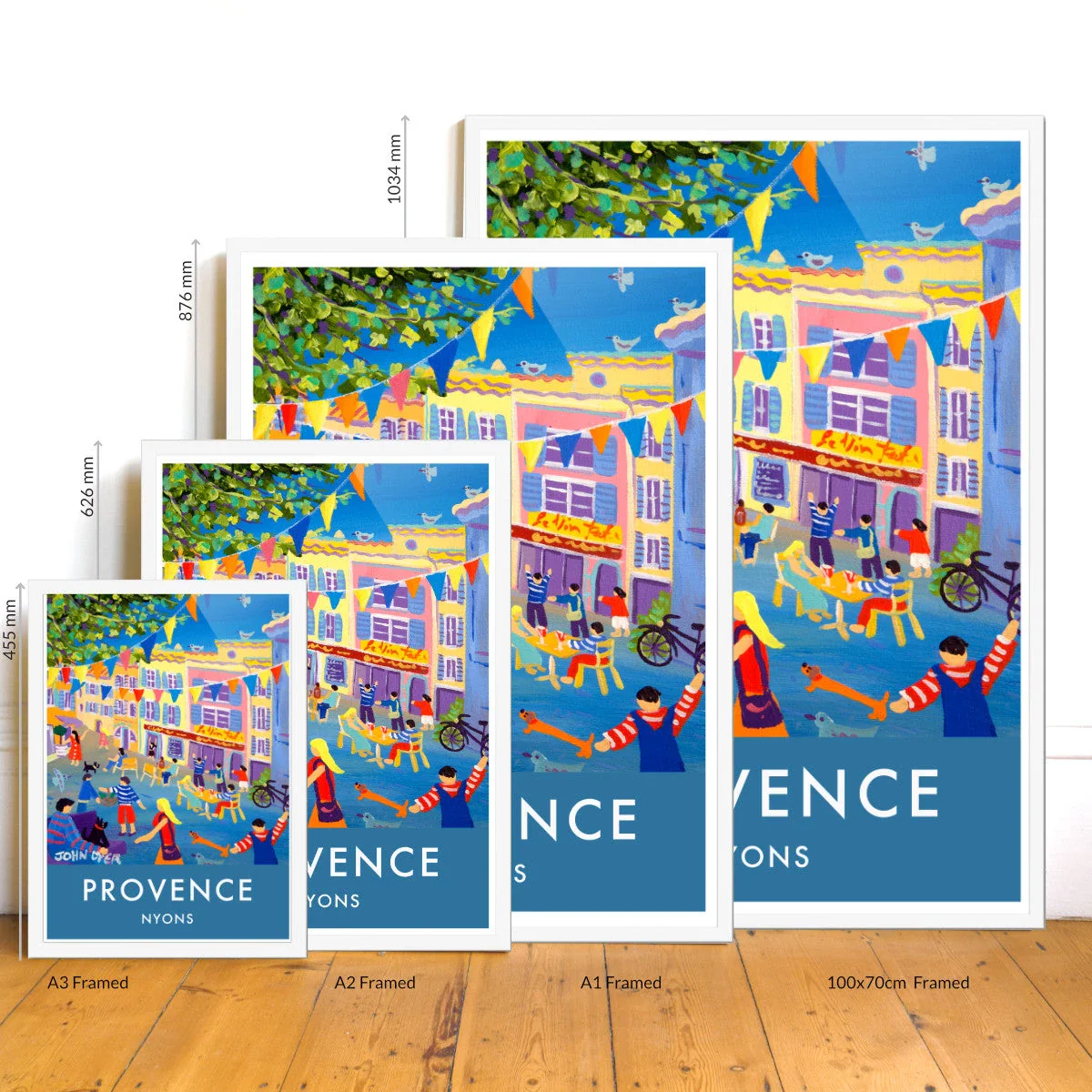 French Wall Art Poster Print by John Dyer. Nyons, Provence. French Art Gallery - Image 3