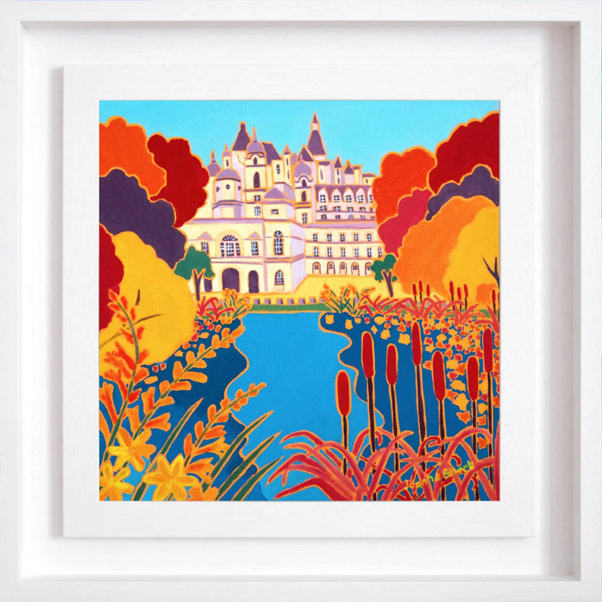 Original Painting by Joanne Short. Autumn Colours, St James’s Park Garden, London. 12 x 12 inches oil on canvas - Image 2