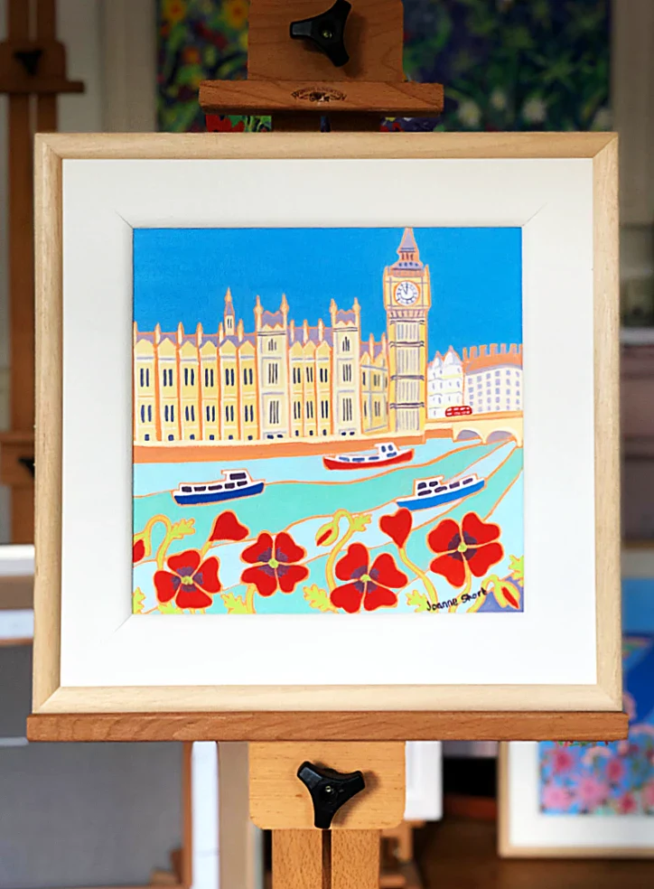 Original Painting by Joanne Short. Cruising past Big Ben, London - Image 2