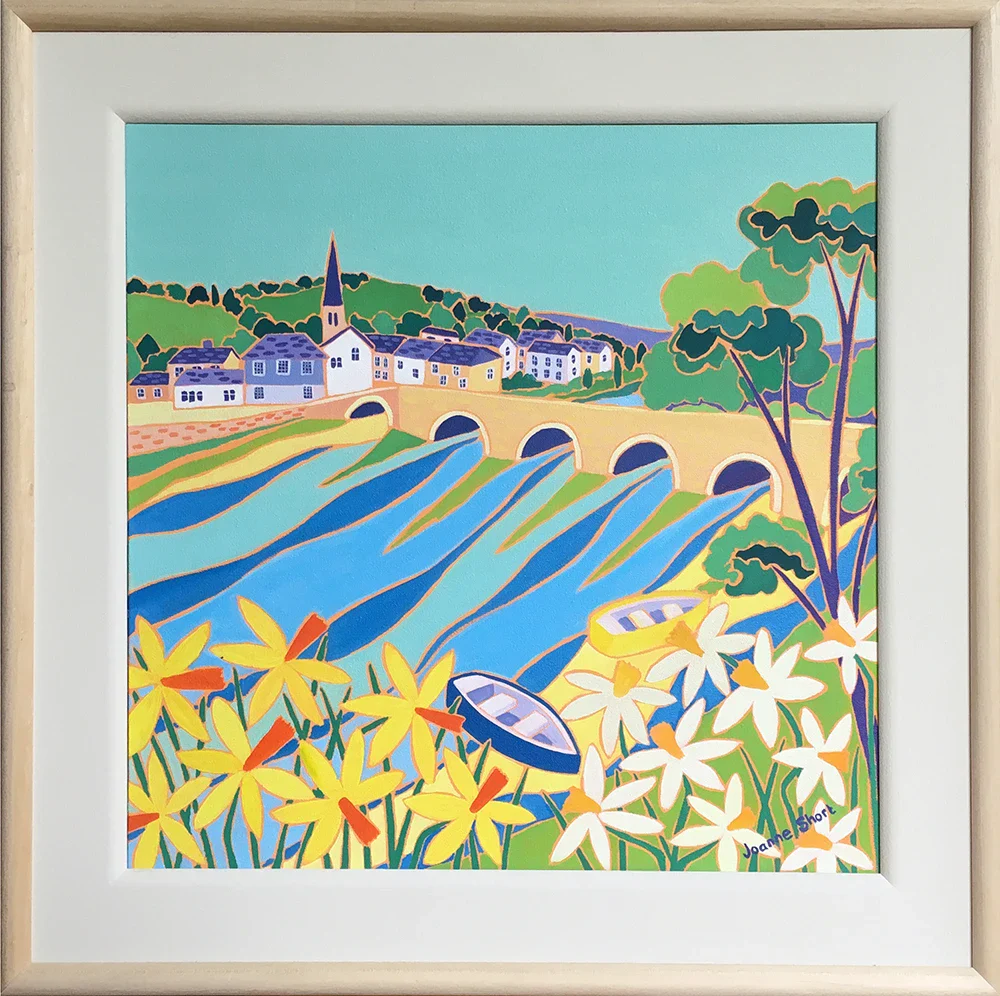 Original Painting by Joanne Short. Spring Colours, Lostwithiel - Image 2