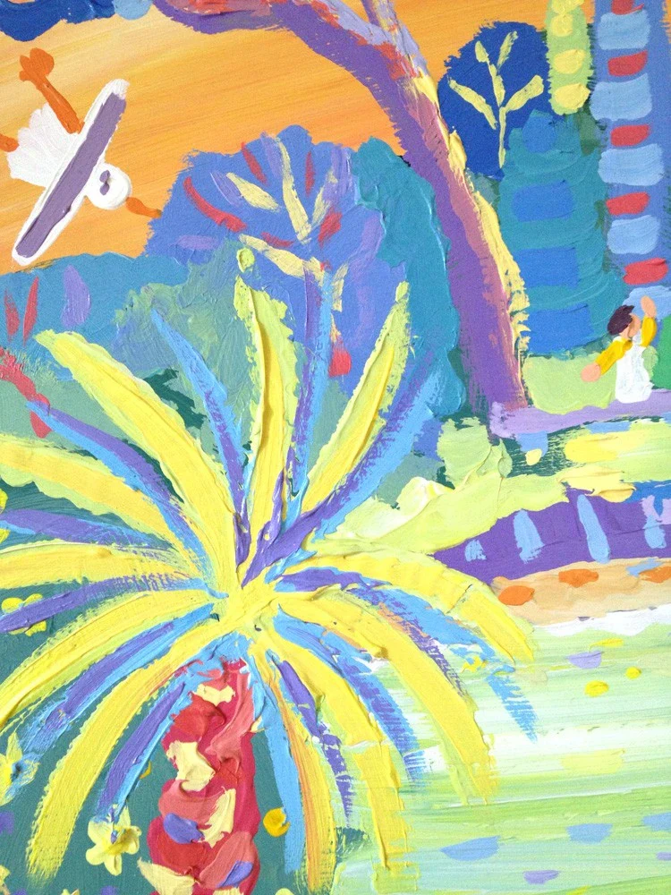 Original Painting by John Dyer. Relaxing by the River, Helford. - Image 5