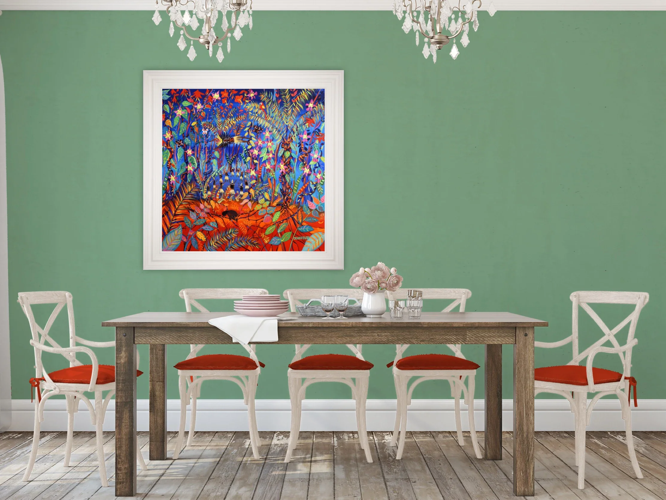 Original Painting by John Dyer. The Creation of Uni (Ayahuasca). Painting inspired by the Yawanawá Tribe. Amazon Rainforest. - Image 3