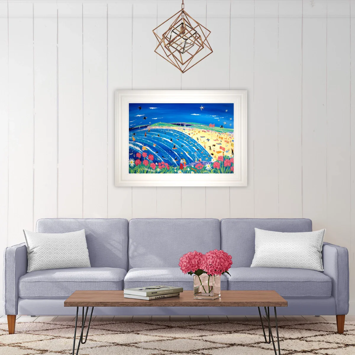 Painting by John Dyer. Cornish Holiday, Fistral Beach, Newquay - Image 3