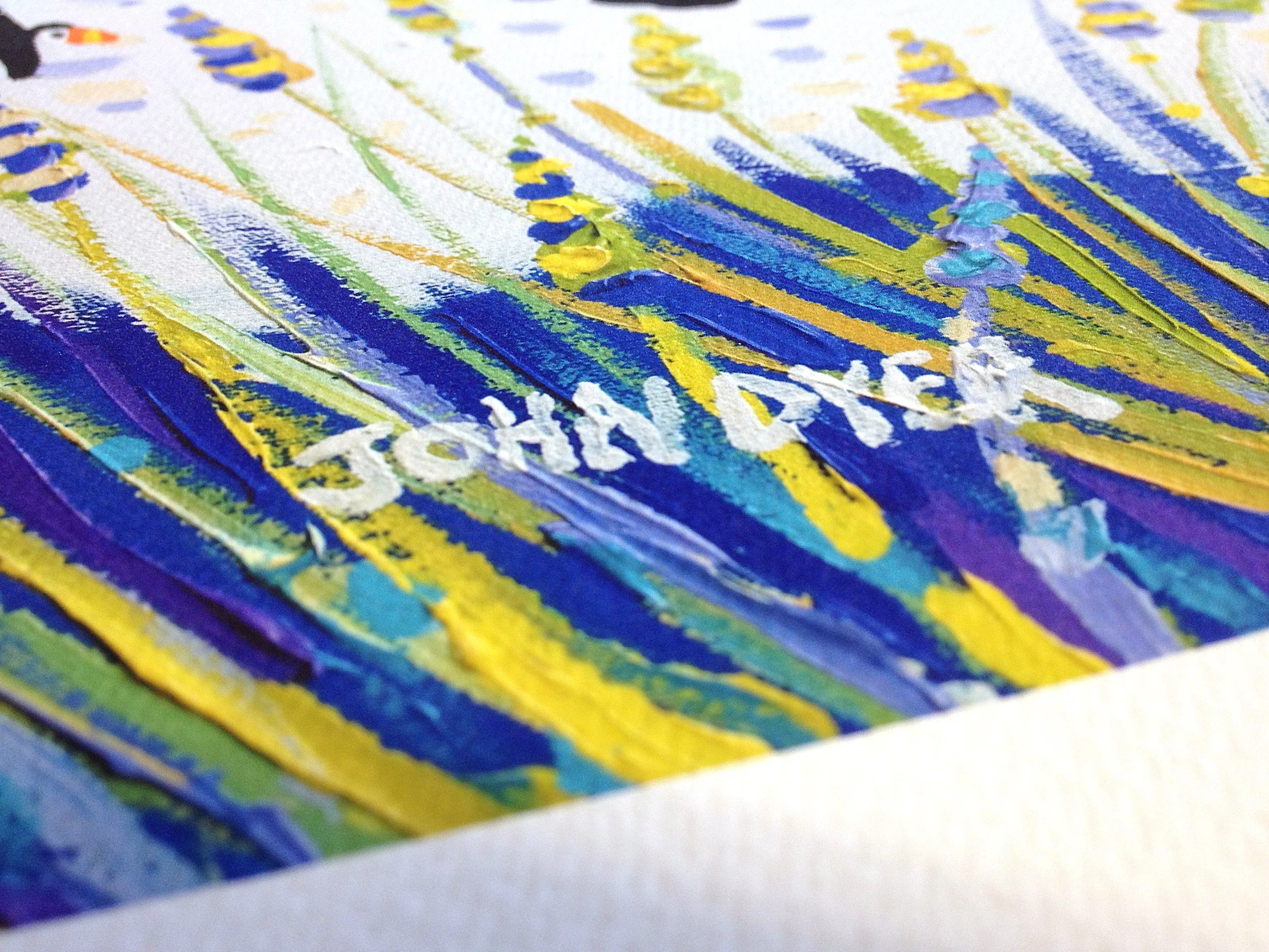 Signed Limited Edition Print by Cornish Artist John Dyer. 'Pentle Bay Days Tresco'. Tresco Art Gallery Beach Print - Image 5