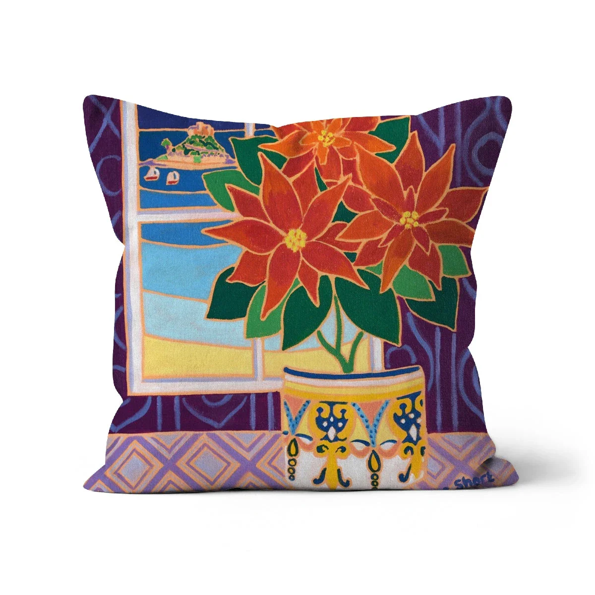 Poinsettia Cushion by Joanne Short - Image 15