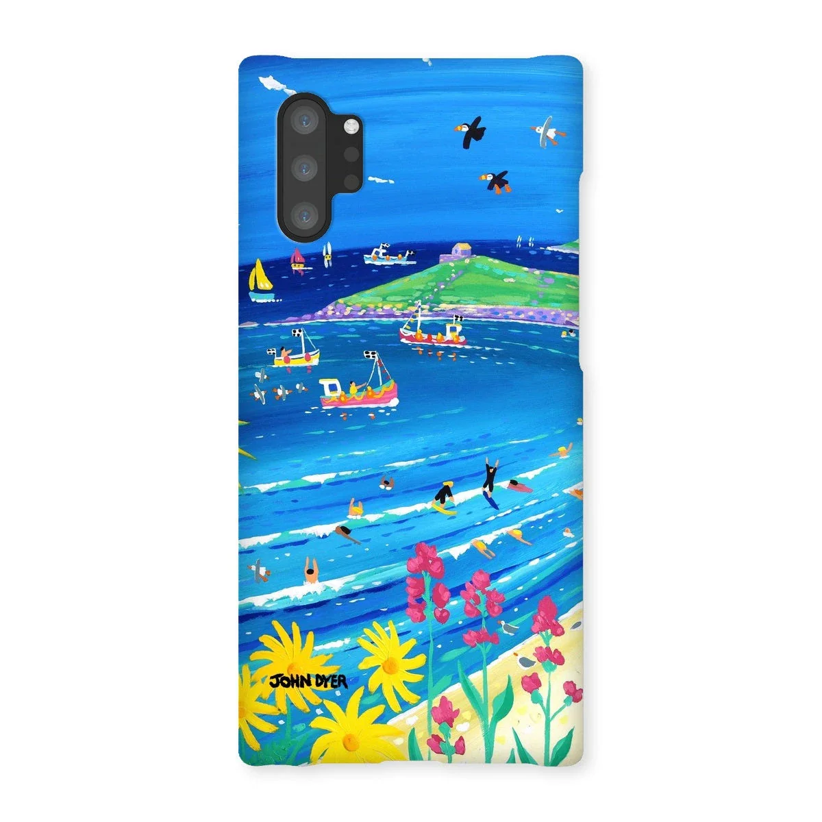 Snap Art Phone Case. Porthmeor Beach St Ives. Artist John Dyer. Cornwall Art Gallery. - Image 13