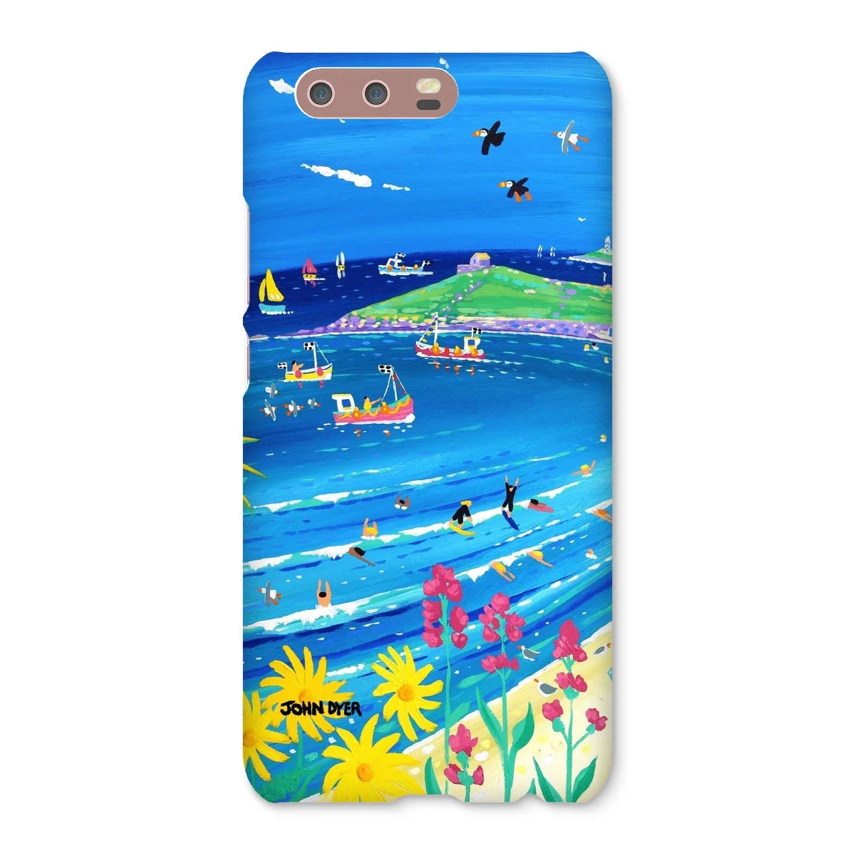 Snap Art Phone Case. Porthmeor Beach St Ives. Artist John Dyer. Cornwall Art Gallery. - Image 24