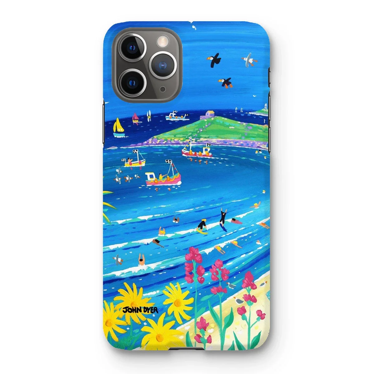 Snap Art Phone Case. Porthmeor Beach St Ives. Artist John Dyer. Cornwall Art Gallery. - Image 29