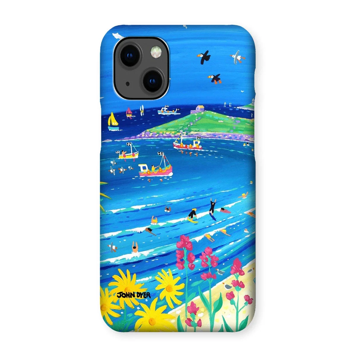 Snap Art Phone Case. Porthmeor Beach St Ives. Artist John Dyer. Cornwall Art Gallery. - Image 9