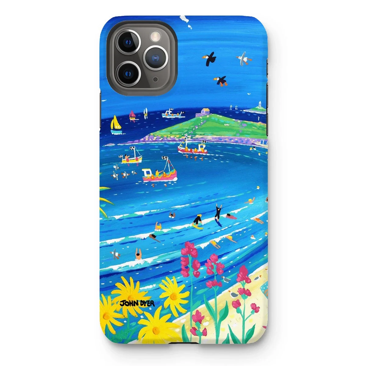 Tough Art Phone Case. Porthmeor Beach, St Ives. Artist John Dyer. Cornwall Art Gallery. - Image 17