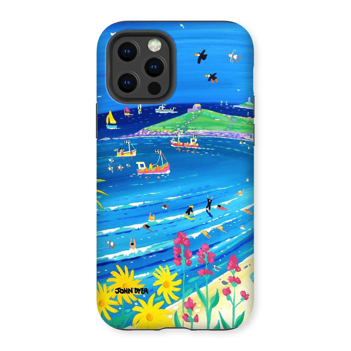 Tough Art Phone Case. Porthmeor Beach, St Ives. Artist John Dyer. Cornwall Art Gallery. - Image 20