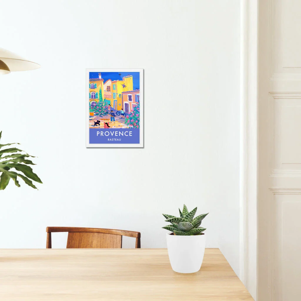 French Wall Art Travel Poster Print by John Dyer. Rasteau Village Provence. - Image 4